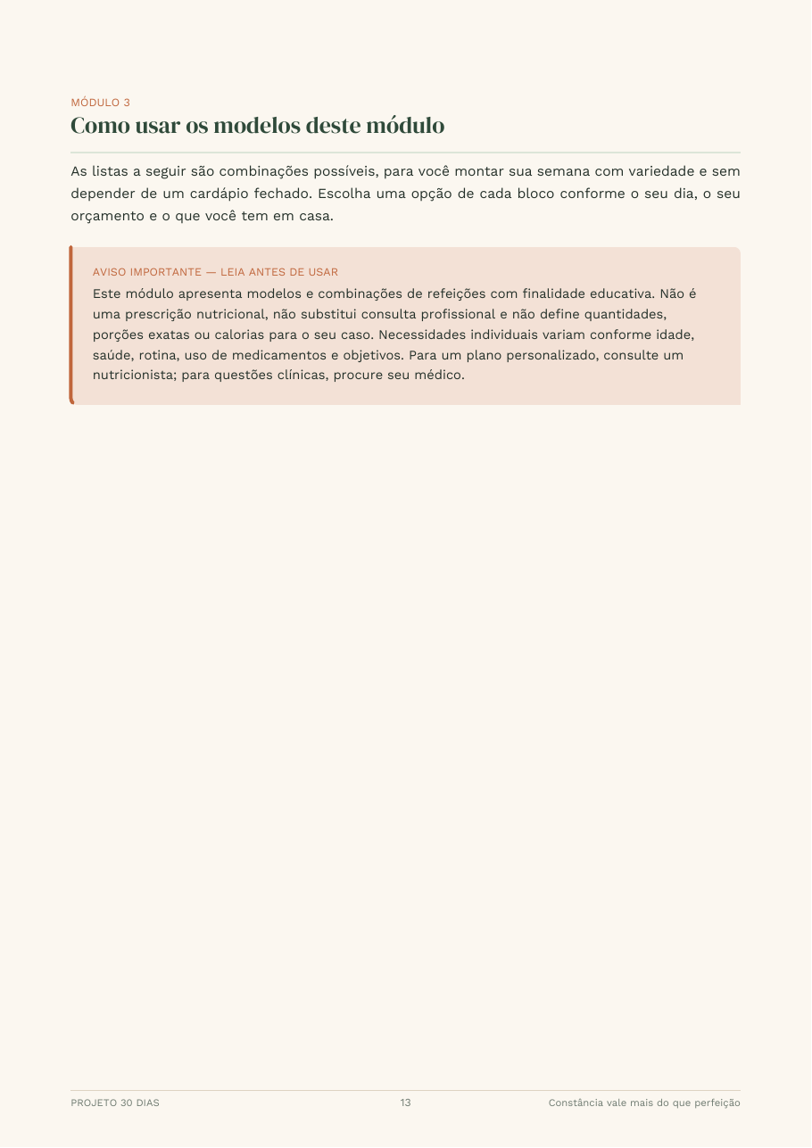 Receita ilustrada do e-book Projeto 30 Dias